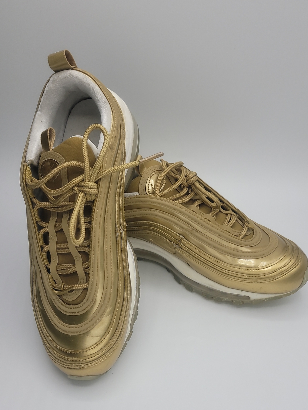 Women's Nike Air Max 97 OG QS Metallic Gold 2017 EUC